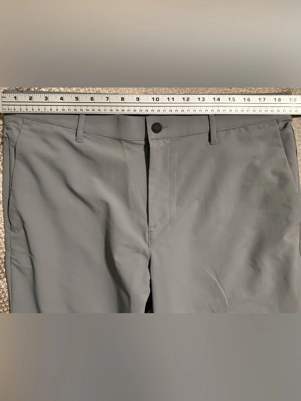 Banana Republic Men’s Tech Performance Pants Gray 36x30 Golf Travel 1557516